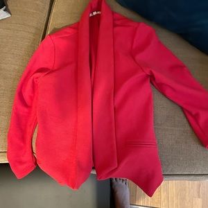 Classic red blazer